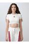 Girls' Ribbed Half Sleeve Crop T-Shirt - 4