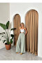 Khaki 100%Cotton Side-Button Wide-Leg Pants - 3508 - 3