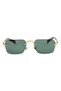 Black Rimless Leopard Pattern Women's Sunglasses Tctga000506G0124 - 3