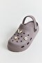 High Sole Women's Slippers with Accessories Gray - 2
