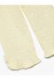 Crinkle Ruffle Detailed Wide Leg Pants with Elastic Waist - 3