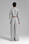 Women's Striped Fabric Stripe Detailed Design Crop Shirt - 7