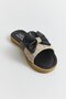 Comfortable Sole Women's Slippers with Ribbon Detail Black - 3