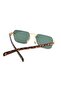 Black Rimless Leopard Pattern Women's Sunglasses Tctga000506G0124 - 2