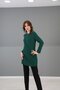 O-Neck Long Sleeve Blouse-Smog - 2