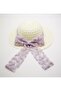 Girl's Lace Bow Straw Hat 8814