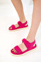 Fuchsia Suede Women's Sandals 20694 - 5