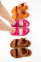 Fuchsia Suede Women's Sandals 20694
