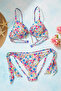 Çiçek Desenli Regular Düşük Bel Bikini Altı TBESS24BA00121