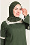 Şile Fabric Lace Blouse 0017-04 Khaki - 4