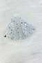 Silver Bride Groom Handkerchief Sequin Sequin Pearl and Crystal Stone Detailed Wedding Henna Circumcision Promise Engagement Halay - 6