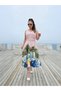 Imported Palm Printed Belted Dress - 4