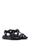 Women's Black Ankle Strap Comfort Sandals 24SFE2352SM - 3