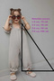 Muslin Fabric Girls' Jumpsuit 100% Cotton Red - 4