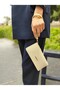 Hand Straped Zipper Detail Women's Wallet Hand Bag - 2
