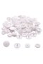 100 Pcs Plastic Snaps White Snaps T5=12.4 mm Seamless Easy to Install White Snaps Set