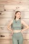 Short Sleeve Collar Detail Women's Bady Blouse - 2