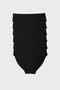 Women's Black 6-Pack Modal Narrow Fit Intermediate Waist Slip Panties 187