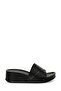 162823 .Z4Fx Black Women's Wedge Heel Slippers