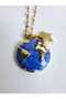 Gold Color World Zircon Stone Star Necklace