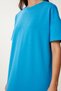 Cotton Summer Casual Combed Dress Blue Lub0056 - 5