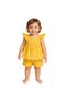 Baby Girl Set with Laced Woven Shorts