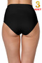 High Waist Seamless Elasticless Kilot Laser Cut Non-Marking (3 Pcs) Women's Panties - 3
