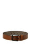 Bl Hexbuckle 4Pr Brown Men's Belt