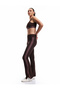 High Waist Color Block Split Interlock Spanish Leg Sports Leggings