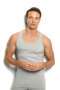 Men's Gray Melange Cotton Rambo Tank Top 113