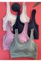 Recovery, Outdoor Daily and Sports Wear, Polyamide Fabric Pad, 3-Piece Ribbed Bra-Tank Top - 3