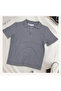 Women's Polo Neck Ribbed Camisole Short Sleeve T-Shirt - 2