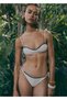 Contrast Piping Bandeau Bikini Top - 2