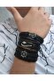 Sailor Combination Anchor Hook Rudder Black Genuine Leather Bracelet 6 Pieces - 2