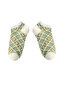 4 Pairs of Women's Cactus Patterned Short Booties Socks – Colorful and Cotton - 4
