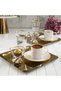Mocha Tray 10 Piece Special Set for 2 People - Turkish Delight Bowl - Glass - 4