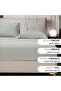 ملاءة سرير سادة نفرين كينج 200×200 سم – شرشف بحواف مطاطية 35 سم مع 2 غطاء وسادة - 4