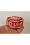 8,5cm Red Ashtray Cappadocia Urgup Göreme Ortahisar Rock Houses Fairy Chimneys - 3