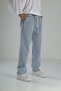 Men's Ice Blue Baggy Jeans Coc2473 - 4