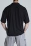 Italian Cut Black Men's T-Shirt Coc2143 - 3