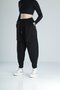 Black baguette women's trousers with pocket detail coc2306 - 3