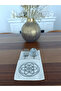 Spoon Holder Service Presentation 6 Pieces Flower of Life Gold Embroidered Design Cutlery Case - 7