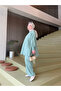 Water Green Muslin Loose Set - 5