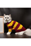 Yellow Red Striped Fan Sweater for Cat and Dog - 6