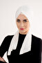 Three Different Styles Dubai Model Ready-To-Wear Practical Shawl Cream - 6