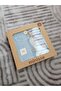 Incibaby 100% Cotton 1 Piece Muslin + 1 Piece Combed Cotton Blanket + 1 Piece Pacifier Strap Gift Set