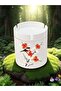 Bird and Flower Printed 3-Piece Ceramic Ashtray Ash Tray - Birthday Gift for Men and Women - 4