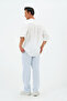 100% Cotton Natural Muslin Oversize Placket Collar Ecru Shirt Fakir Sleeve - 4