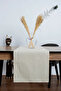 Cotton Beige Raw Linen Runner 40X110 cm Natural