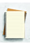 Checked and Striped Notebook Set - A5 - Steel Spiral - 2x80 Pages - 6